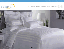 Tablet Screenshot of everestlinens.com